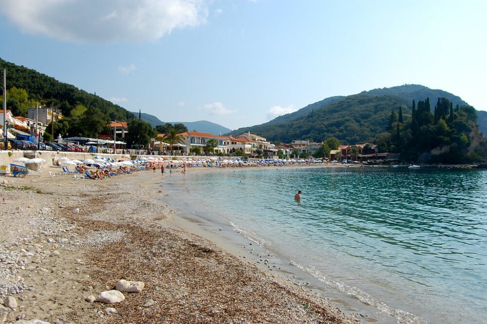 the beach of Valtos in Parga