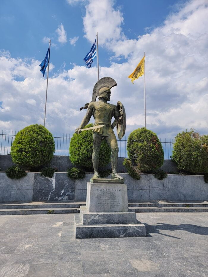 King Leonidas, Statue in Thermopylae