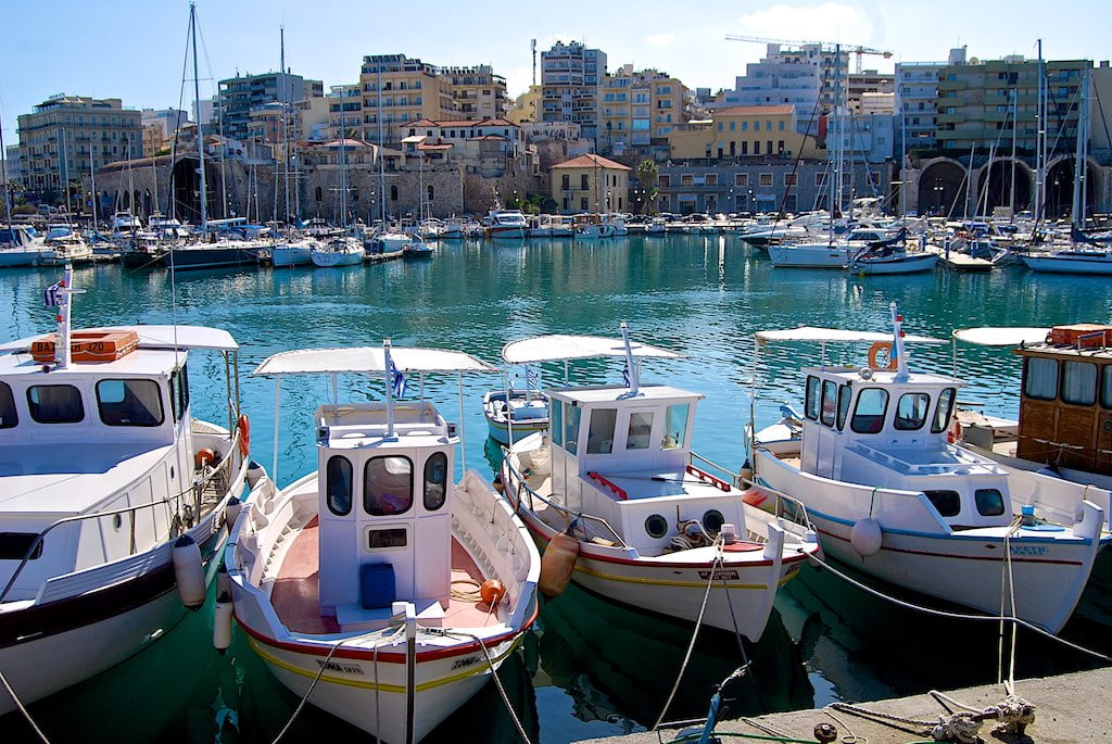 heraklion venetian harbor