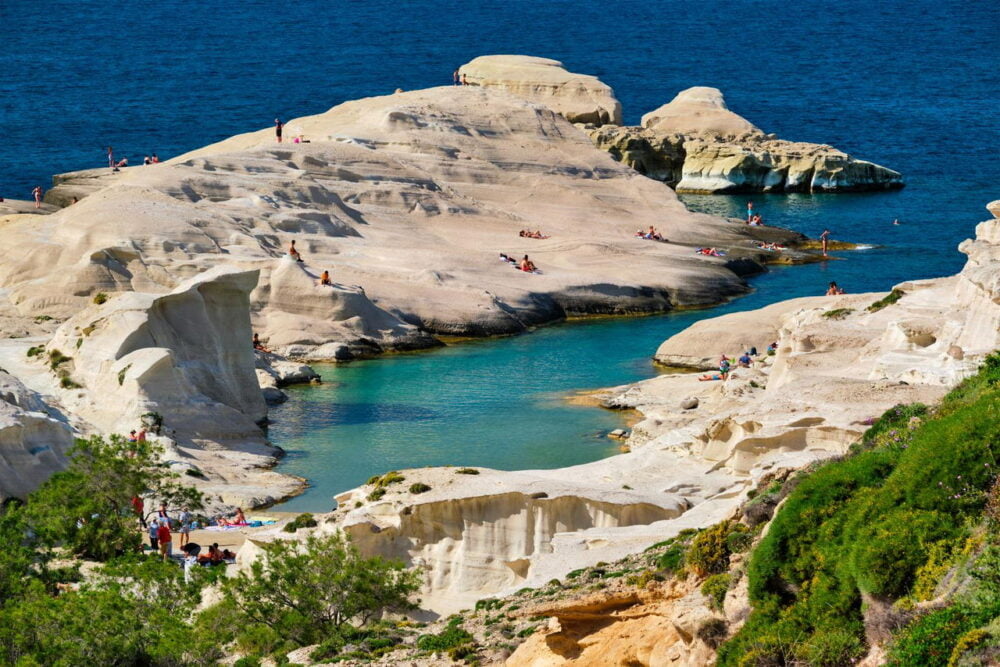 Sarakiniko beach at Milos island, Greece